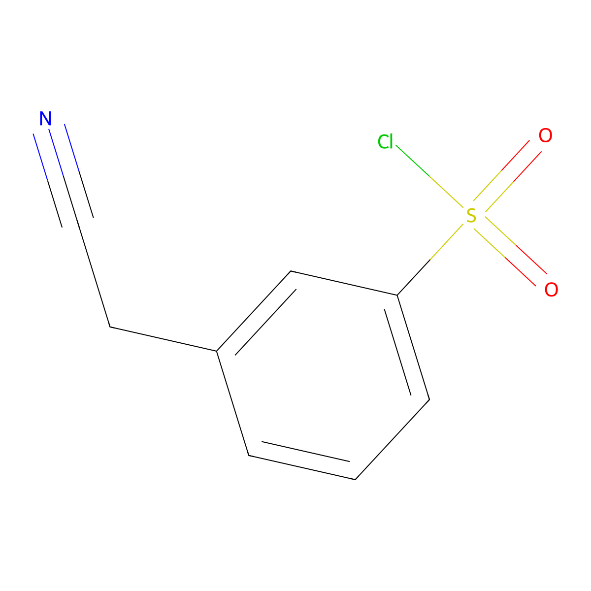 3-(Cyanomethyl)benzene-1-sulfonyl chloride molecular structure, CAS 1545937-52-7