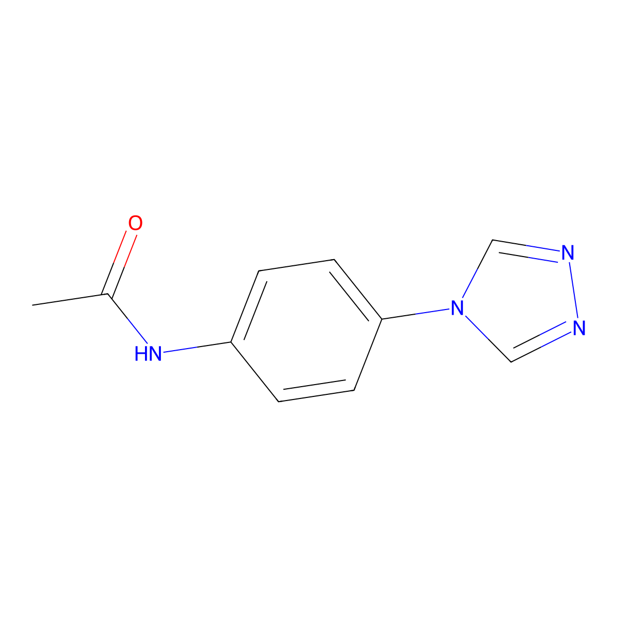 N-[4-(4H-1,2,4-triazol-4-yl)phenyl]acetamide molecular structure, CAS 154594-15-7