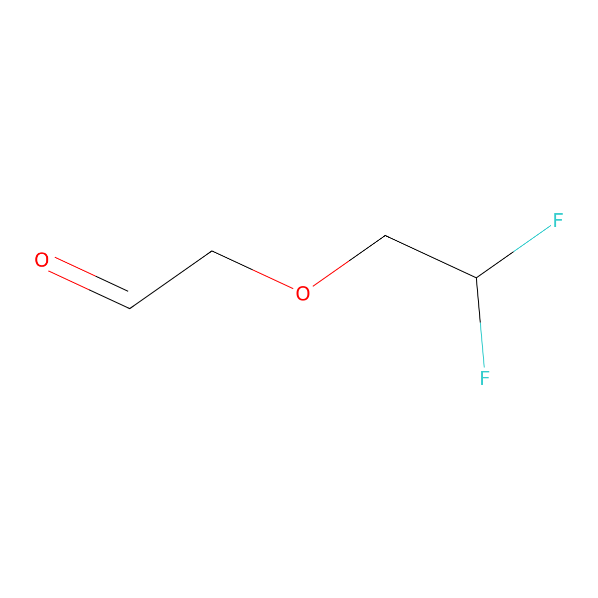 2-(2,2-Difluoroethoxy)acetaldehyde molecular structure, CAS 1545975-35-6