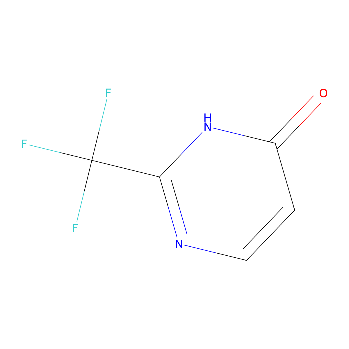 2-Trifluoromethyl-pyrimidin-4-ol molecular structure, CAS 1546-80-1