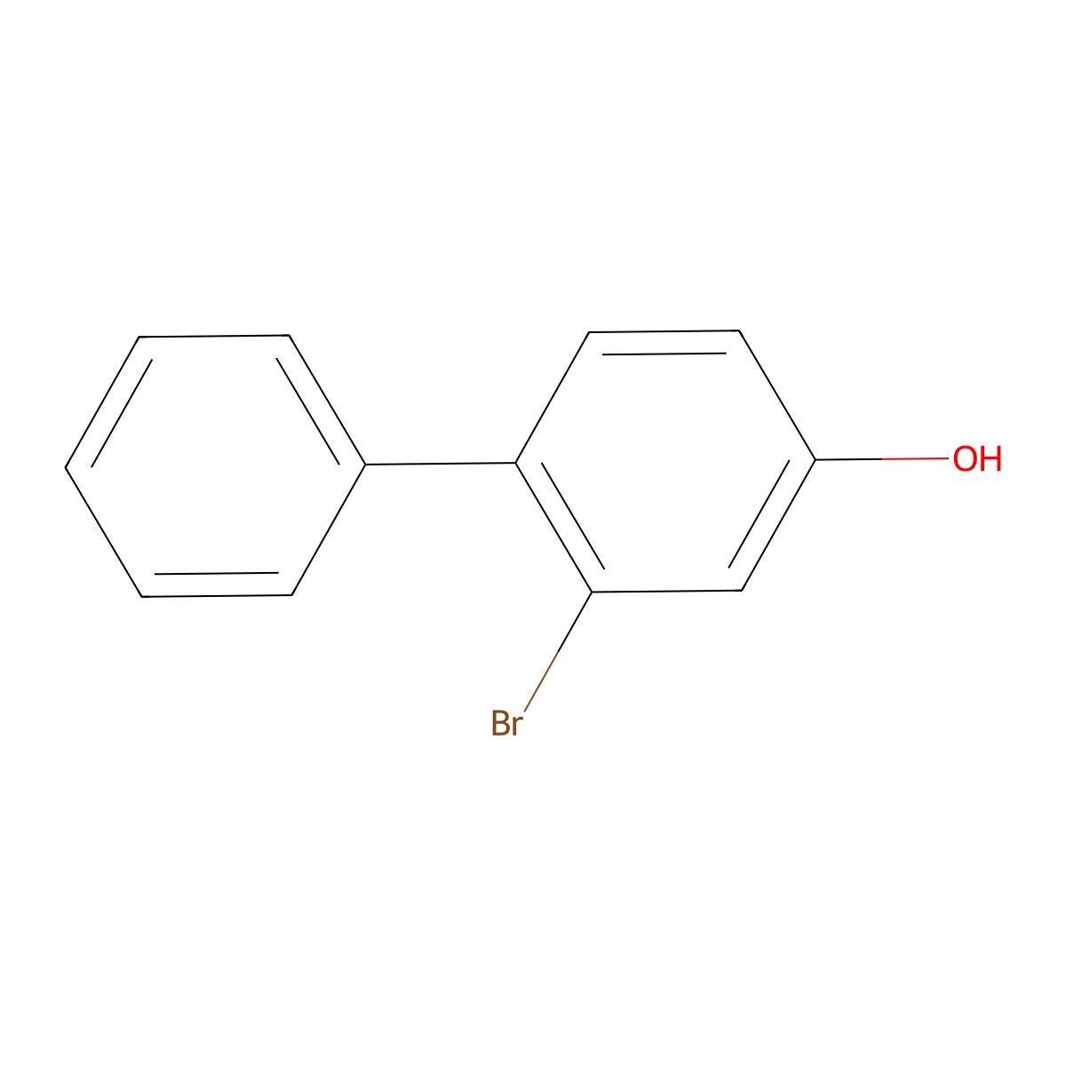 3-Bromo-4-phenylphenol molecular structure, CAS 15460-07-8