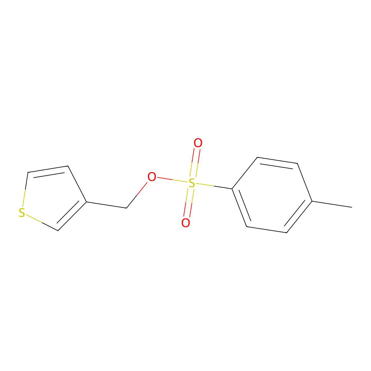 (Thiophen-3-yl)methyl 4-methylbenzene-1-sulfonate molecular structure, CAS 154607-02-0