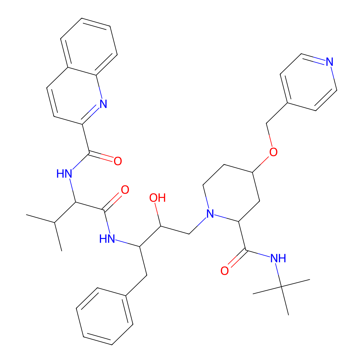 Palinavir molecular structure, CAS 154612-39-2