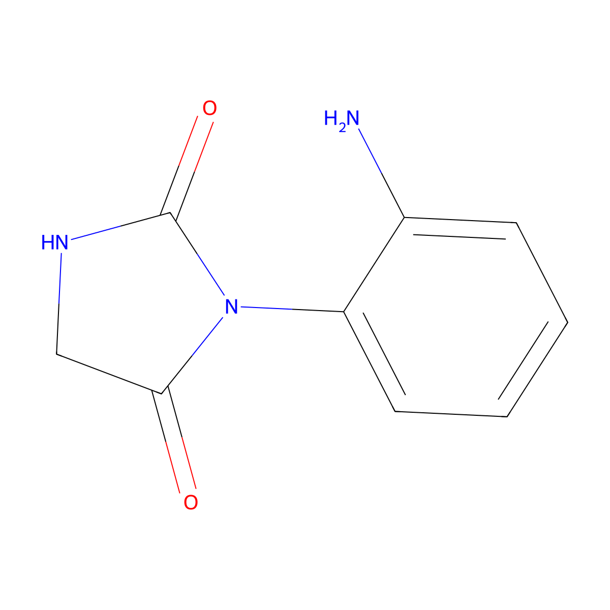 3-(2-Aminophenyl)imidazolidine-2,4-dione molecular structure, CAS 1546168-65-3