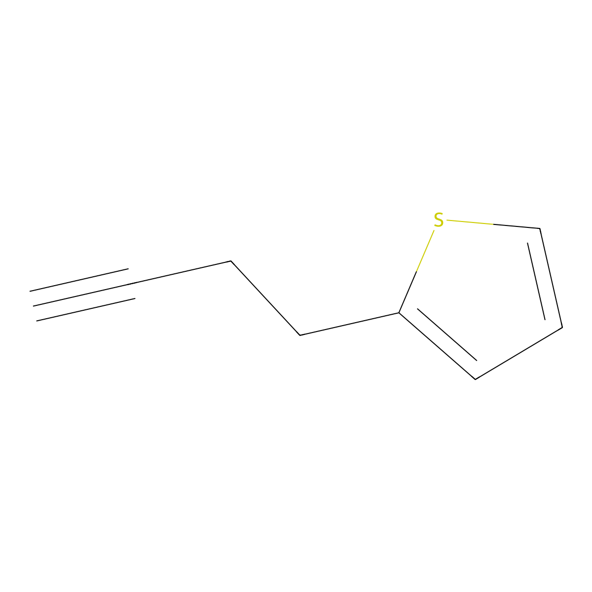 2-(But-3-yn-1-yl)thiophene molecular structure, CAS 1546171-24-7