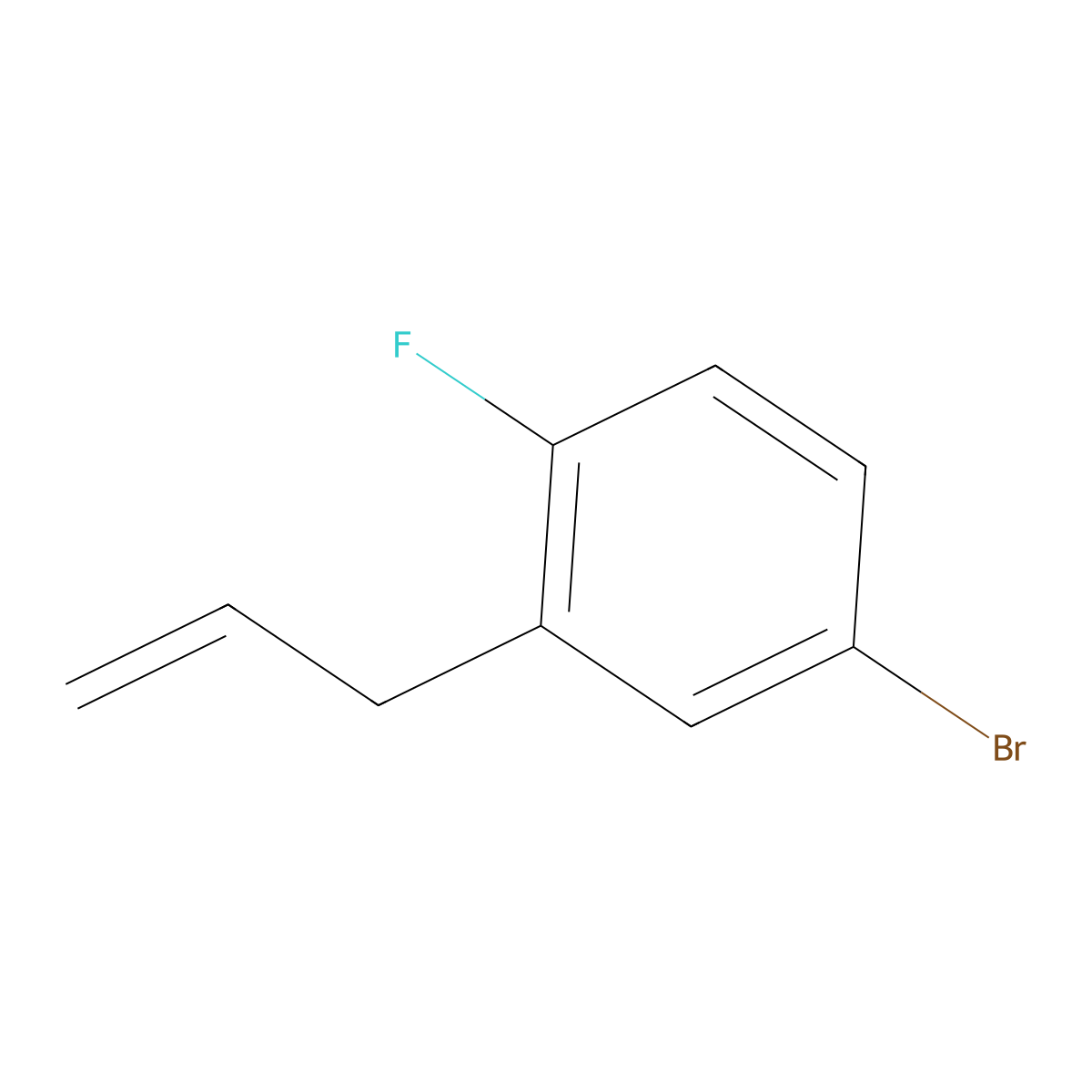 4-Bromo-1-fluoro-2-(prop-2-EN-1-YL)benzene molecular structure, CAS 1546183-14-5