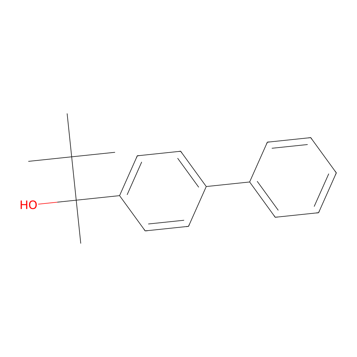 alpha-(1,1-Dimethylethyl)-alpha-methyl[1,1'-biphenyl]-4-methanol molecular structure, CAS 1546195-74-7