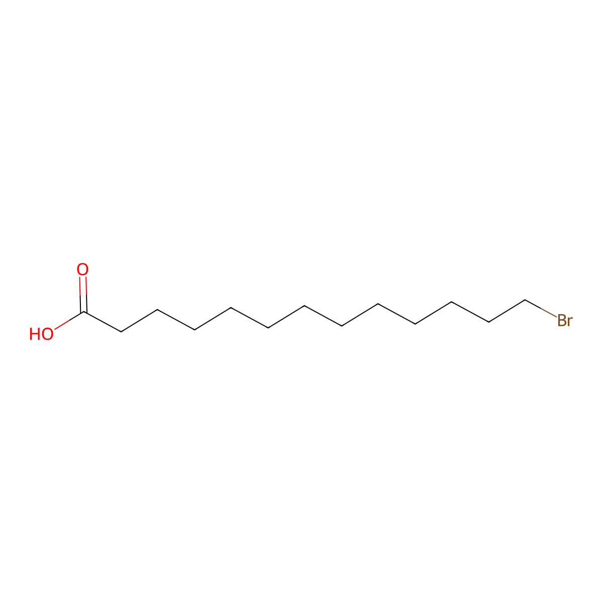 13-bromotridecanoic Acid molecular structure, CAS 15462-16-5