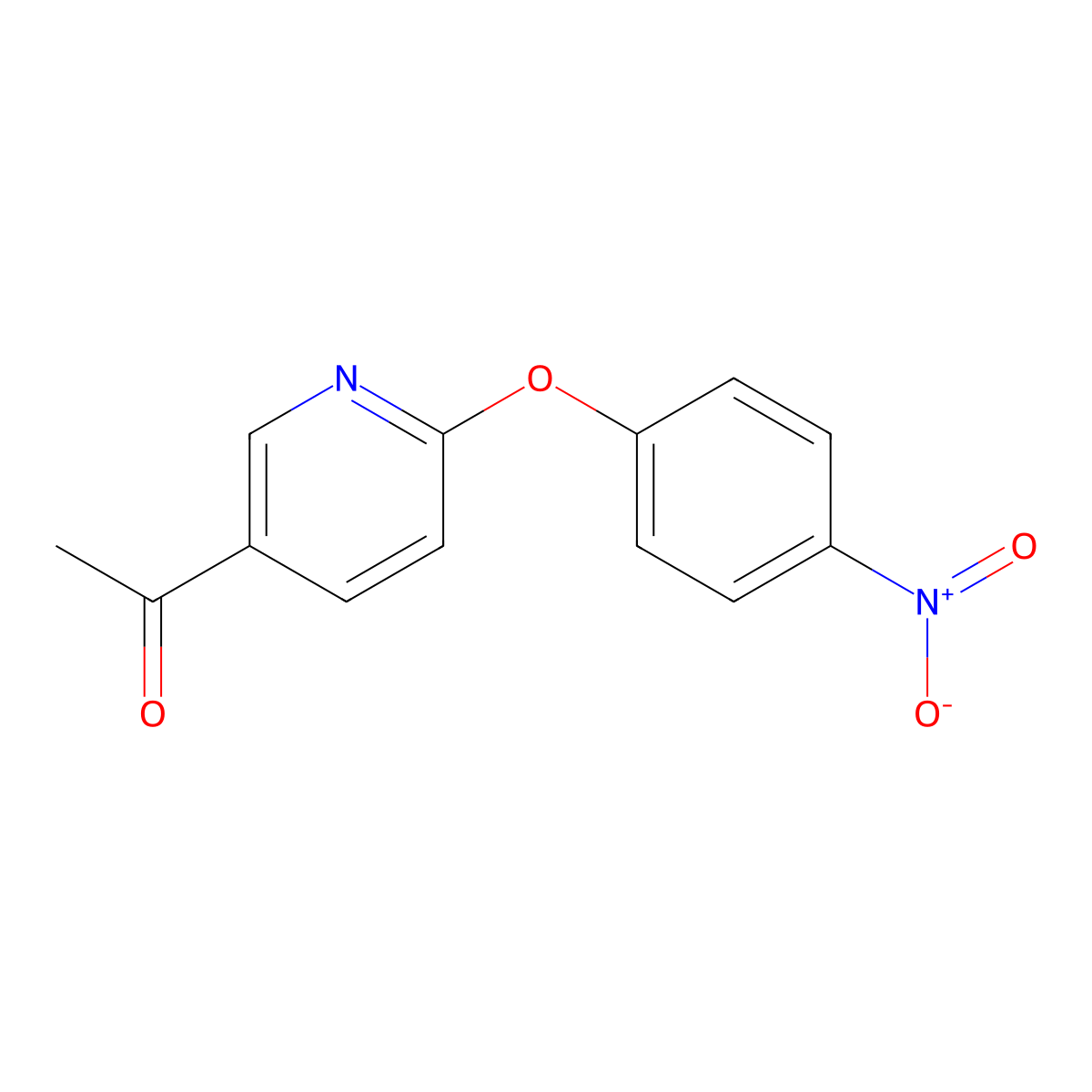 1-(6-(4-Nitrophenoxy)pyridin-3-yl)ethanone molecular structure, CAS 1546211-12-4