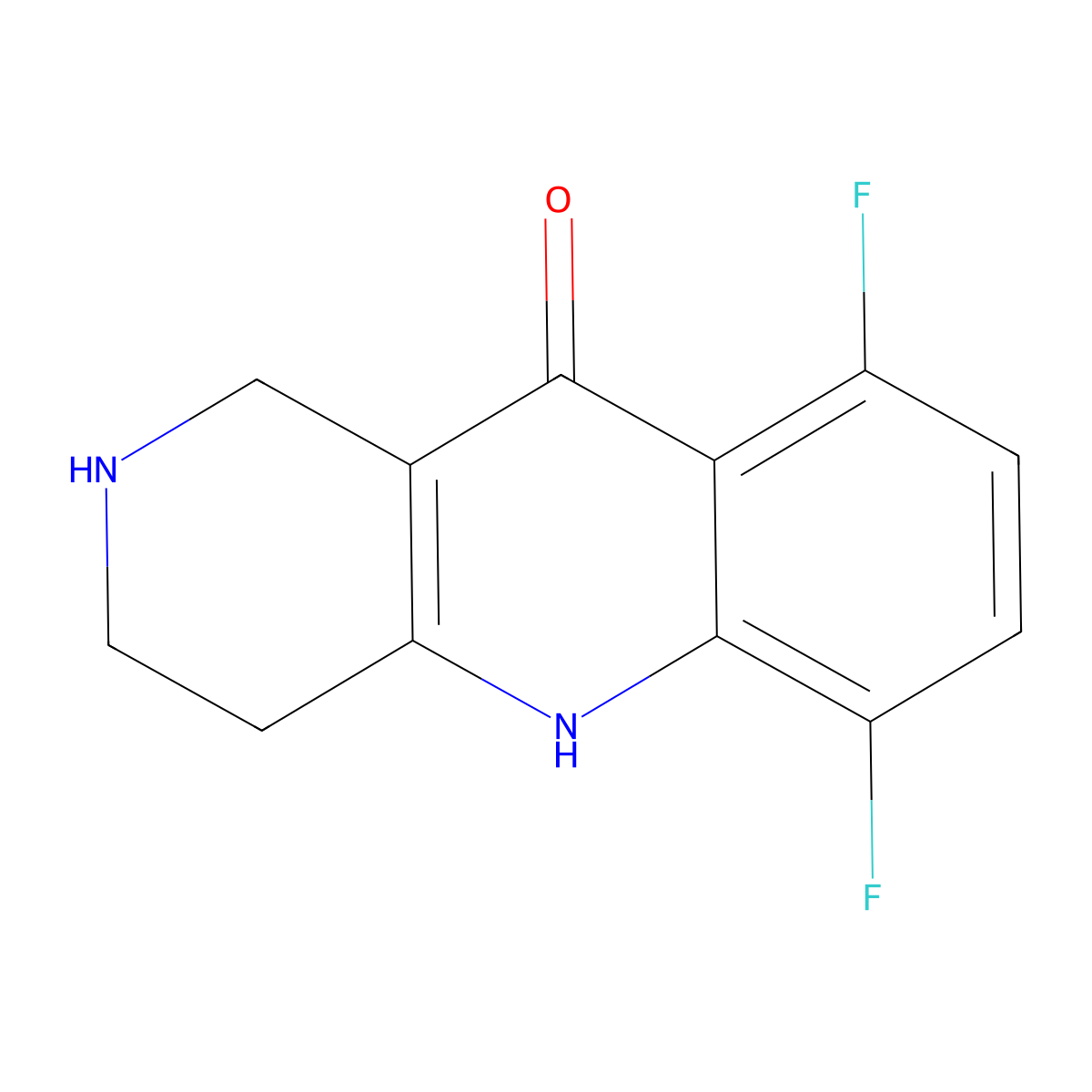 6,9-Difluoro-2,3,4,5-tetrahydro-1H-benzo[b][1,6]naphthyridin-10-one molecular structure, CAS 1546225-69-7