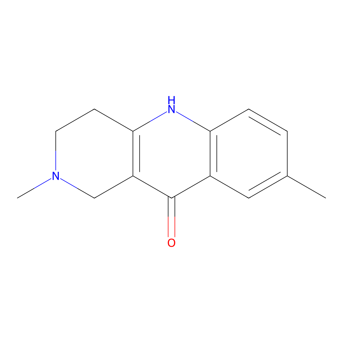 2,8-dimethyl-1,3,4,5-tetrahydrobenzo[b]-1,6-naphthyridin-10(2H)-one molecular structure, CAS 1546225-71-1