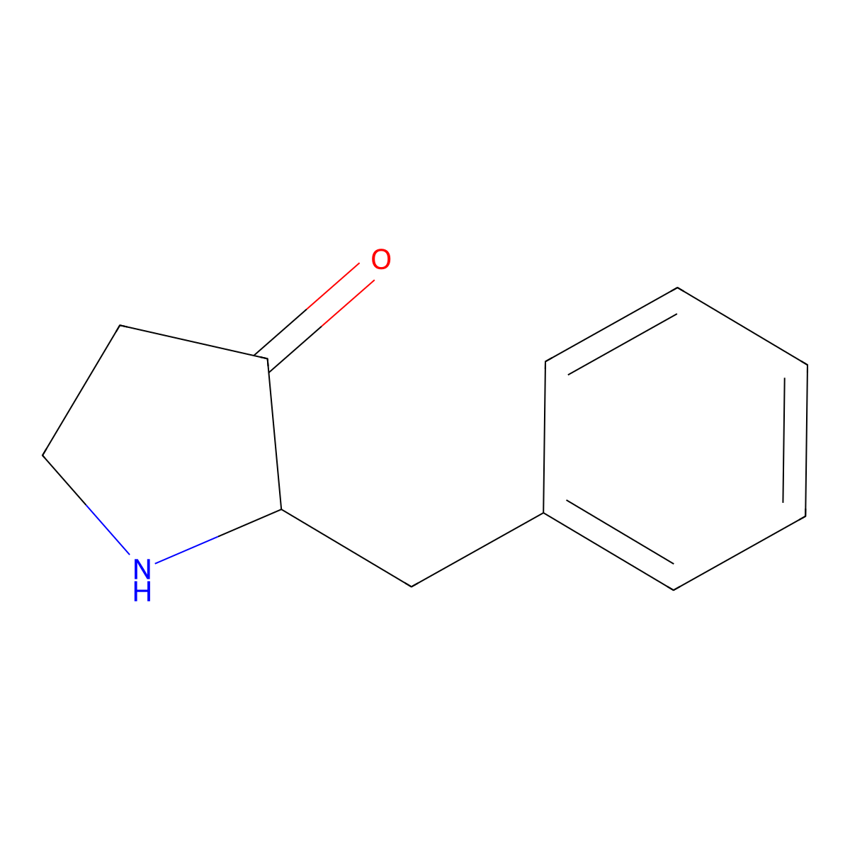 2-Benzylpyrrolidin-3-one molecular structure, CAS 1546226-49-6