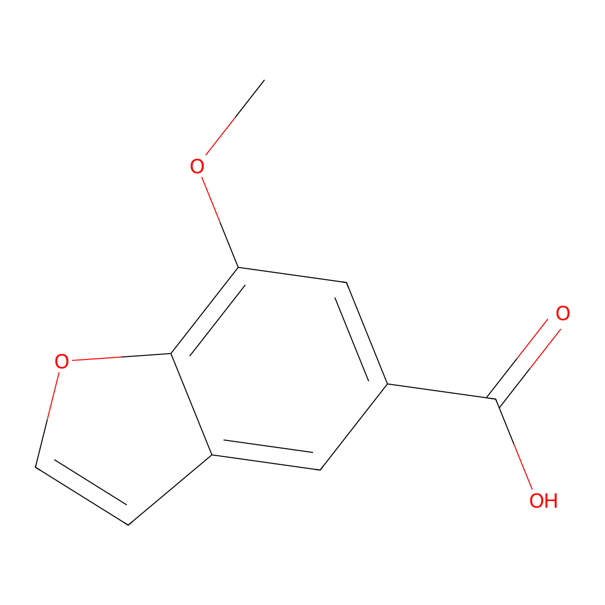 7-Methoxy-1-benzofuran-5-carboxylic acid molecular structure, CAS 1546229-54-2