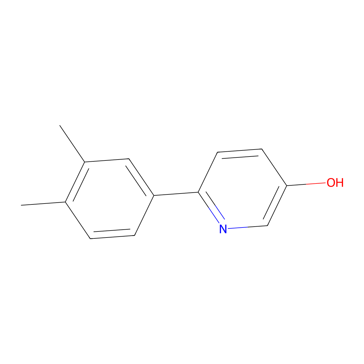 6-(3,4-Dimethylphenyl)-3-pyridinol molecular structure, CAS 1546241-83-1