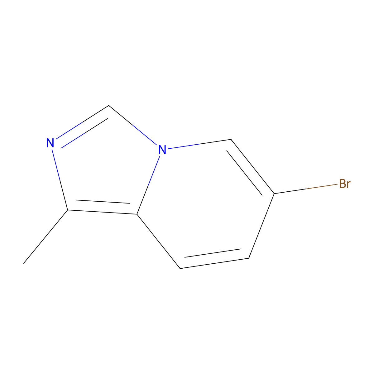 6-Bromo-1-methylimidazo(1,5-a)pyridine molecular structure, CAS 1546280-79-8