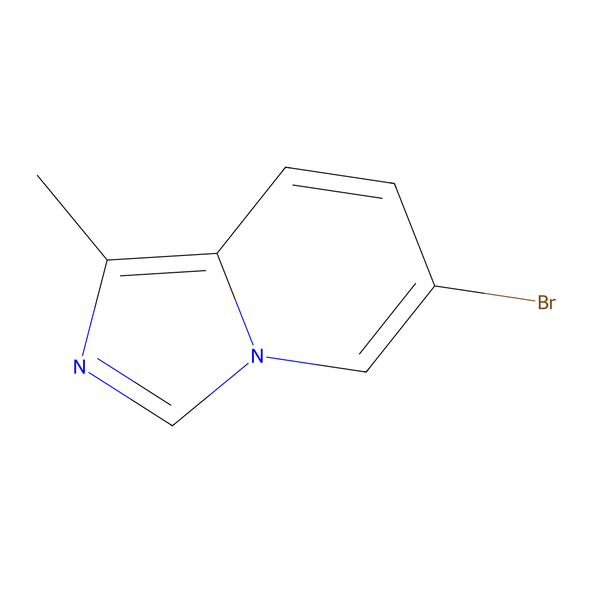 6-Bromo-1-methylimidazo(1,5-a)pyridine molecular structure, CAS 1546280-79-8