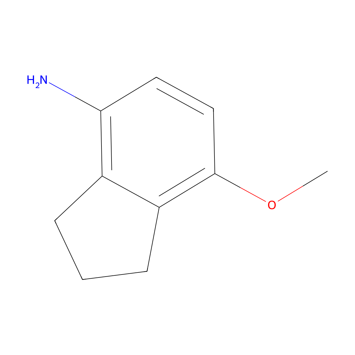 7-Methoxy-2,3-dihydro-1H-inden-4-amine molecular structure, CAS 1546282-47-6
