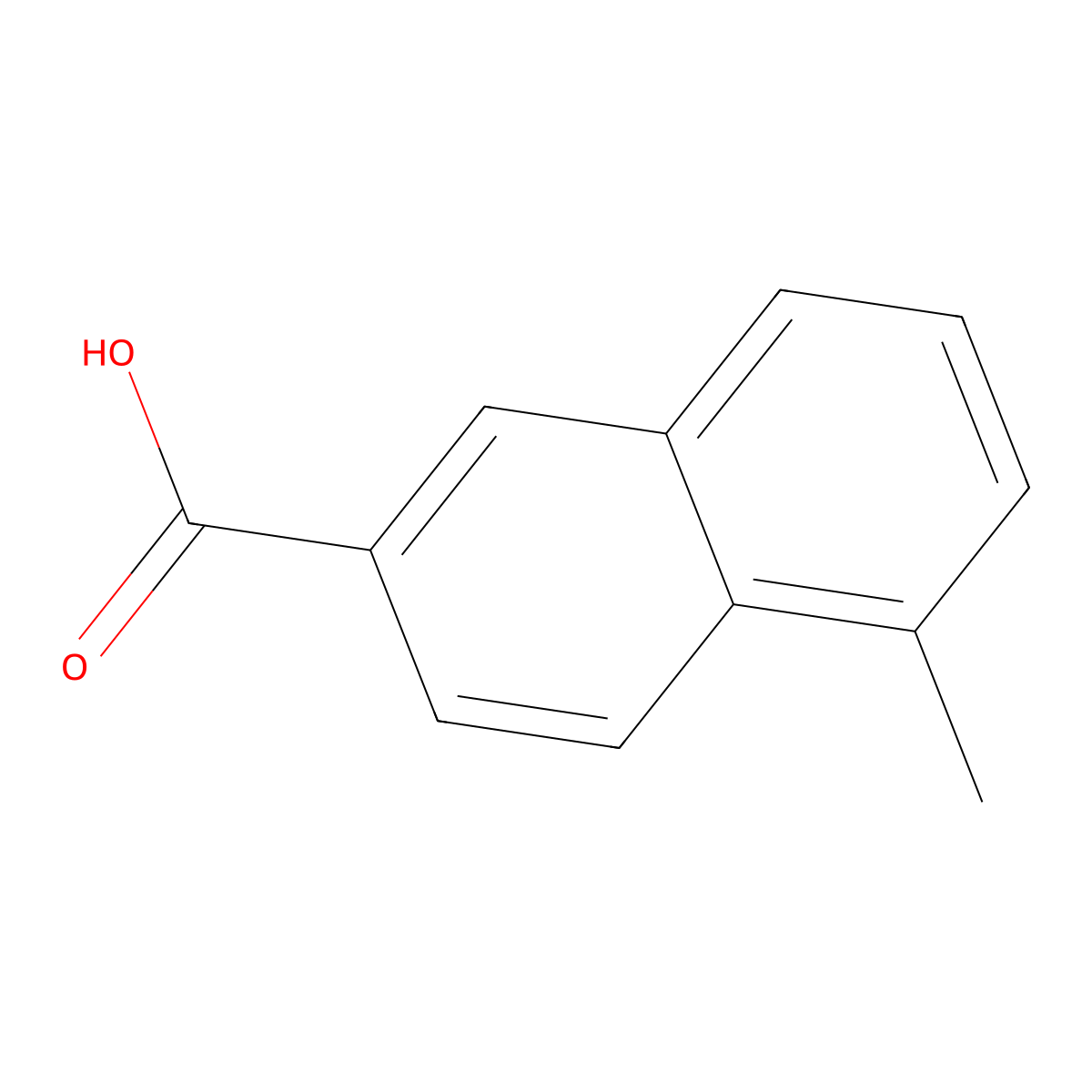 1-Methylnaphthalene-6-carboxylic acid molecular structure, CAS 15463-89-5