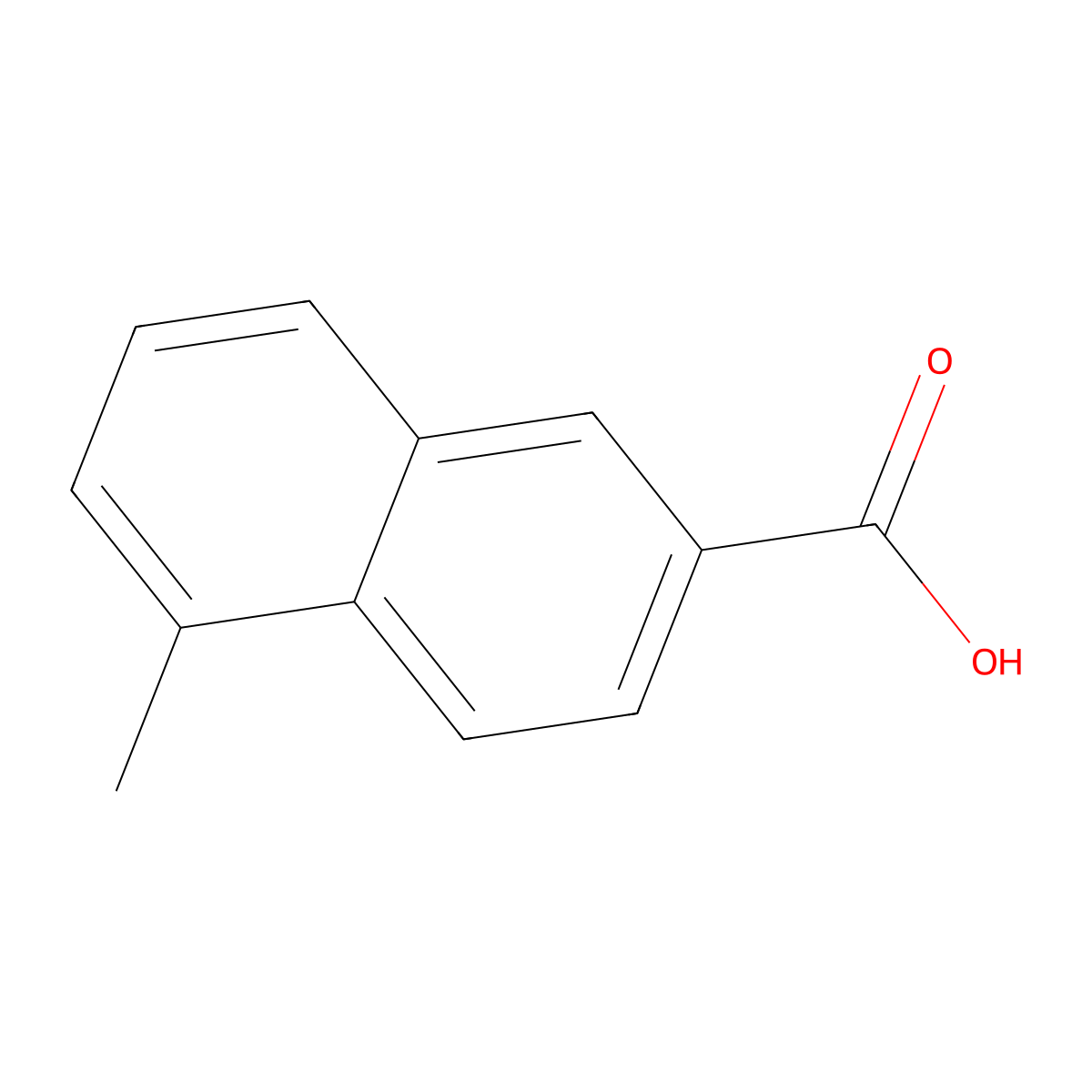 1-Methylnaphthalene-6-carboxylic acid molecular structure, CAS 15463-89-5