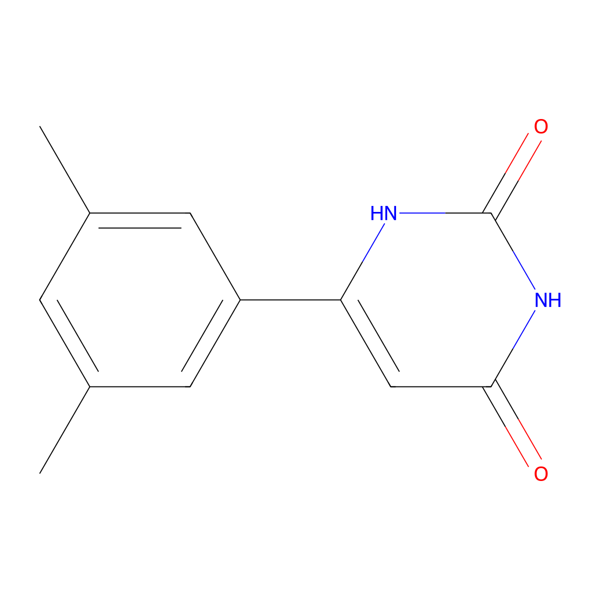 6-(3,5-dimethylphenyl)pyrimidine-2,4(1H,3H)-dione molecular structure, CAS 1546338-11-7