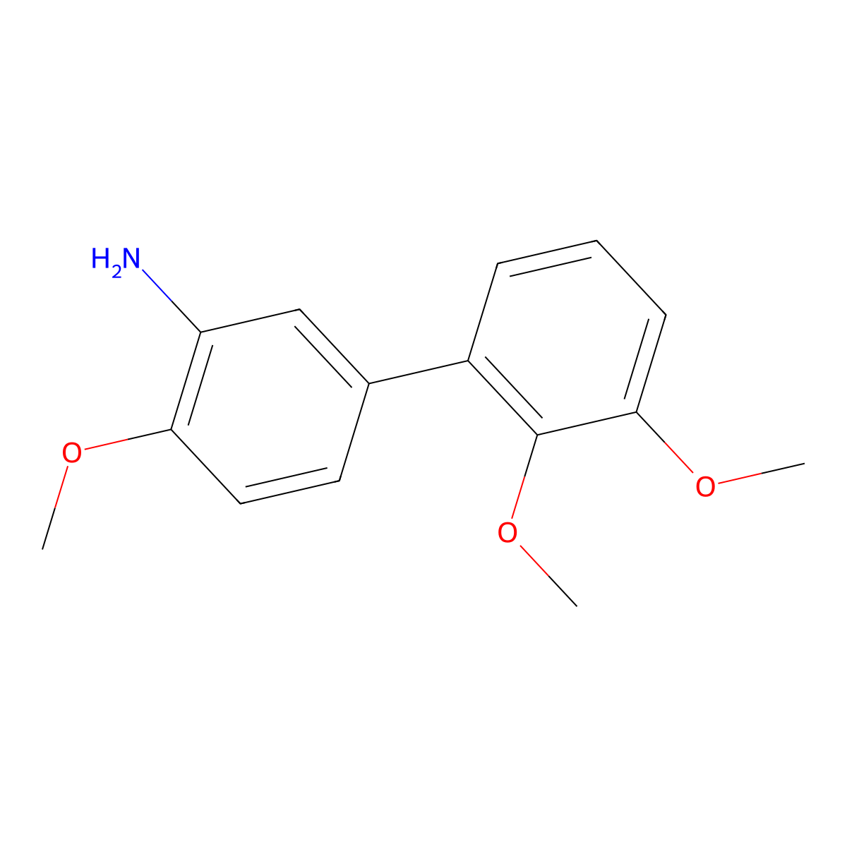 2',3',4-Trimethoxy[1,1'-biphenyl]-3-amine molecular structure, CAS 1546375-91-0