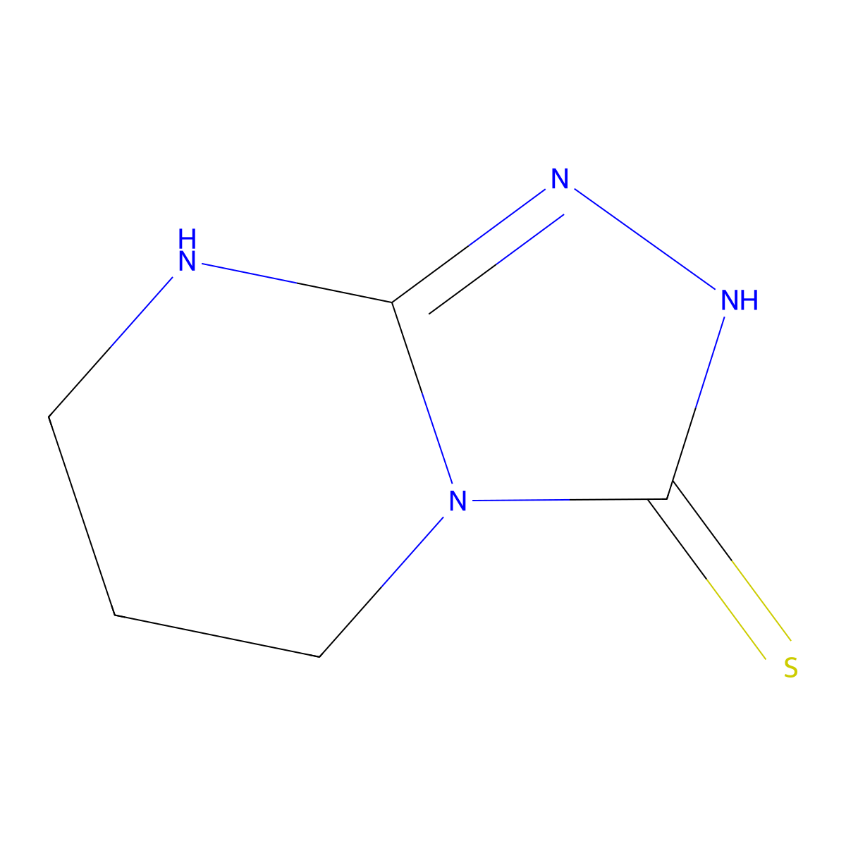 5,6,7,8-Tetrahydro[1,2,4]triazolo[4,3-a]pyrimidine-3-thiol molecular structure, CAS 154641-09-5