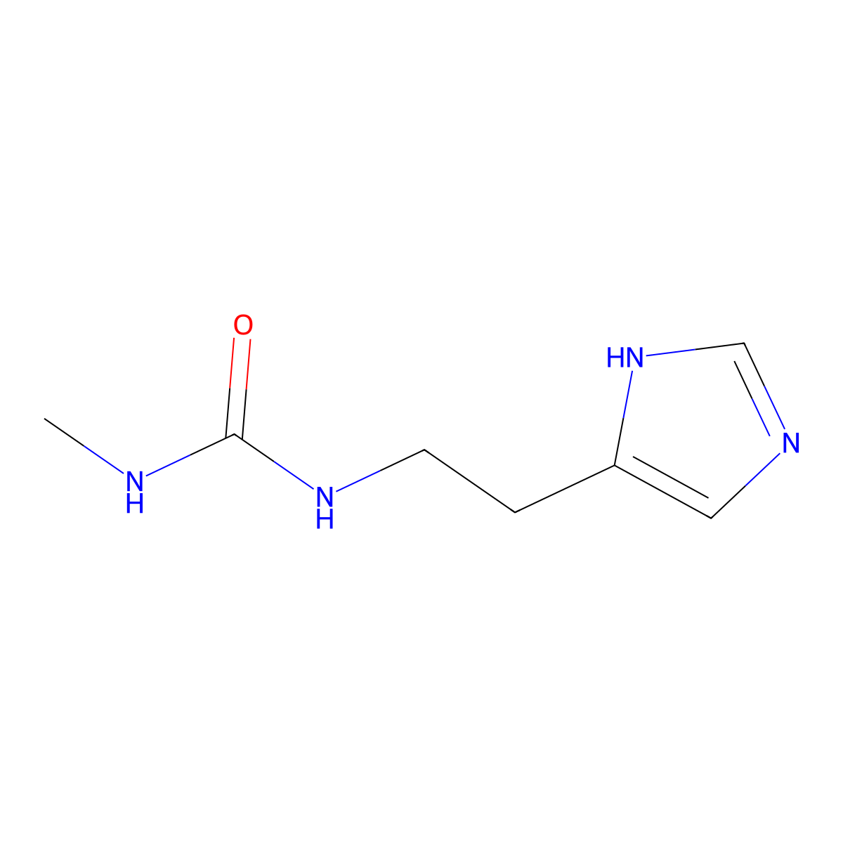 1-[2-(1H-imidazol-5-yl)ethyl]-3-methylurea molecular structure, CAS 1546434-05-2