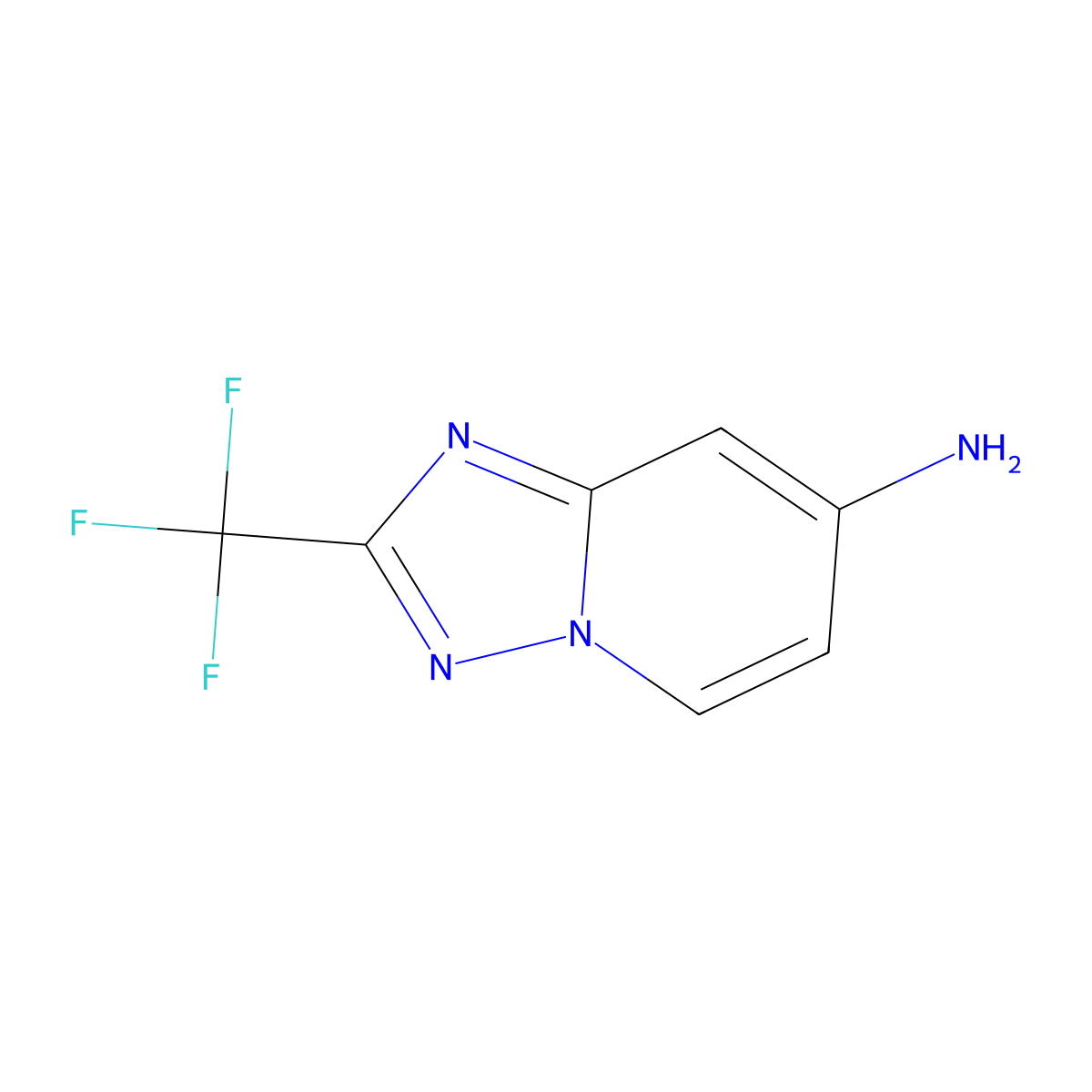 2-(Trifluoromethyl)-[1,2,4]triazolo[1,5-a]pyridin-7-amine molecular structure, CAS 1546447-84-0