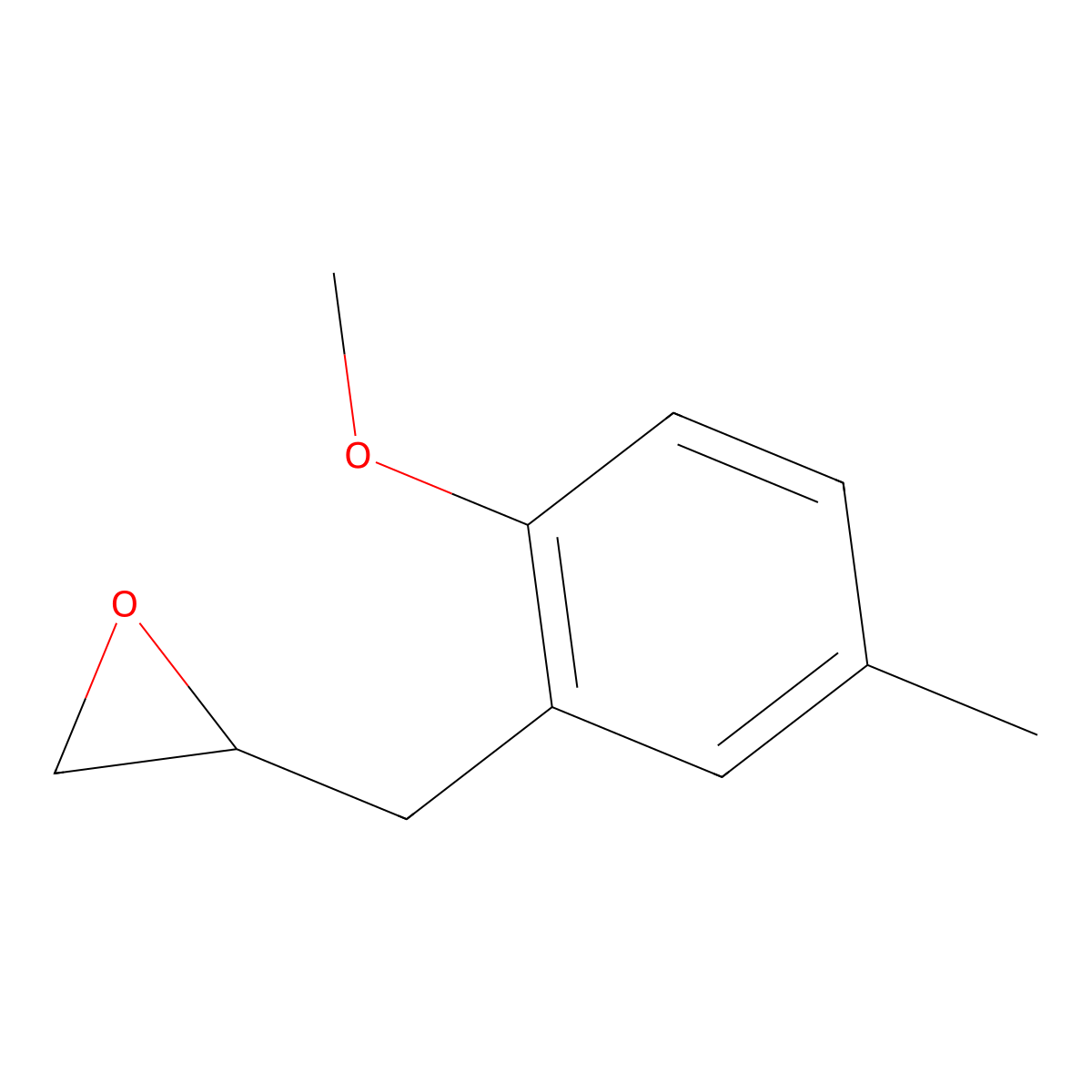 2-[(2-Methoxy-5-methylphenyl)methyl]oxirane molecular structure, CAS 1546459-70-4