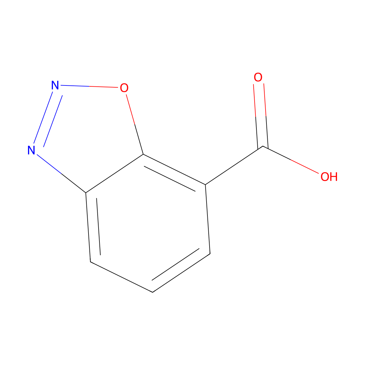 1,2,3-Benzoxadiazole-7-carboxylic acid molecular structure, CAS 1546503-21-2