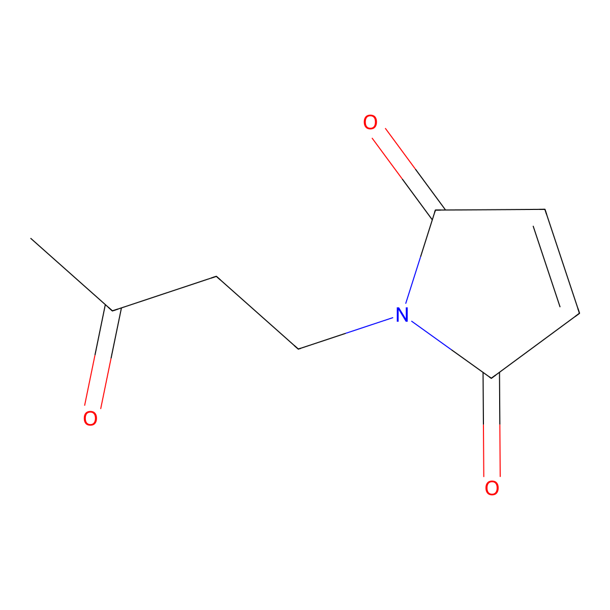 1-(3-oxobutyl)-2,5-dihydro-1H-pyrrole-2,5-dione molecular structure, CAS 1546506-43-7