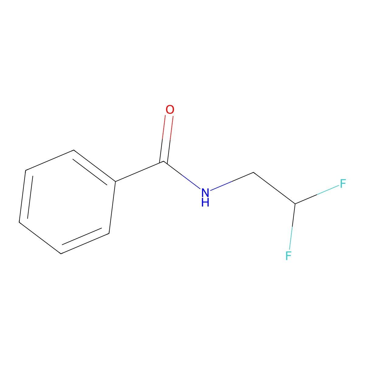 N-(2,2-Difluoroethyl)benzamide molecular structure, CAS 1546527-42-7