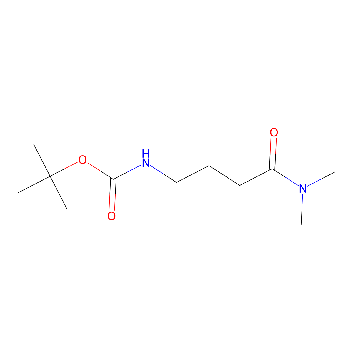 tert-Butyl [4-(dimethylamino)-4-oxobutyl]carbamate molecular structure, CAS 154656-95-8