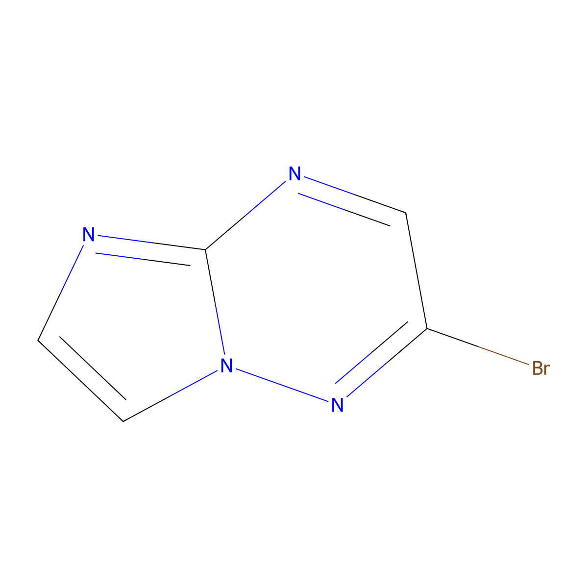 2-Bromoimidazo[1,2-b][1,2,4]triazine molecular structure, CAS 1546562-70-2