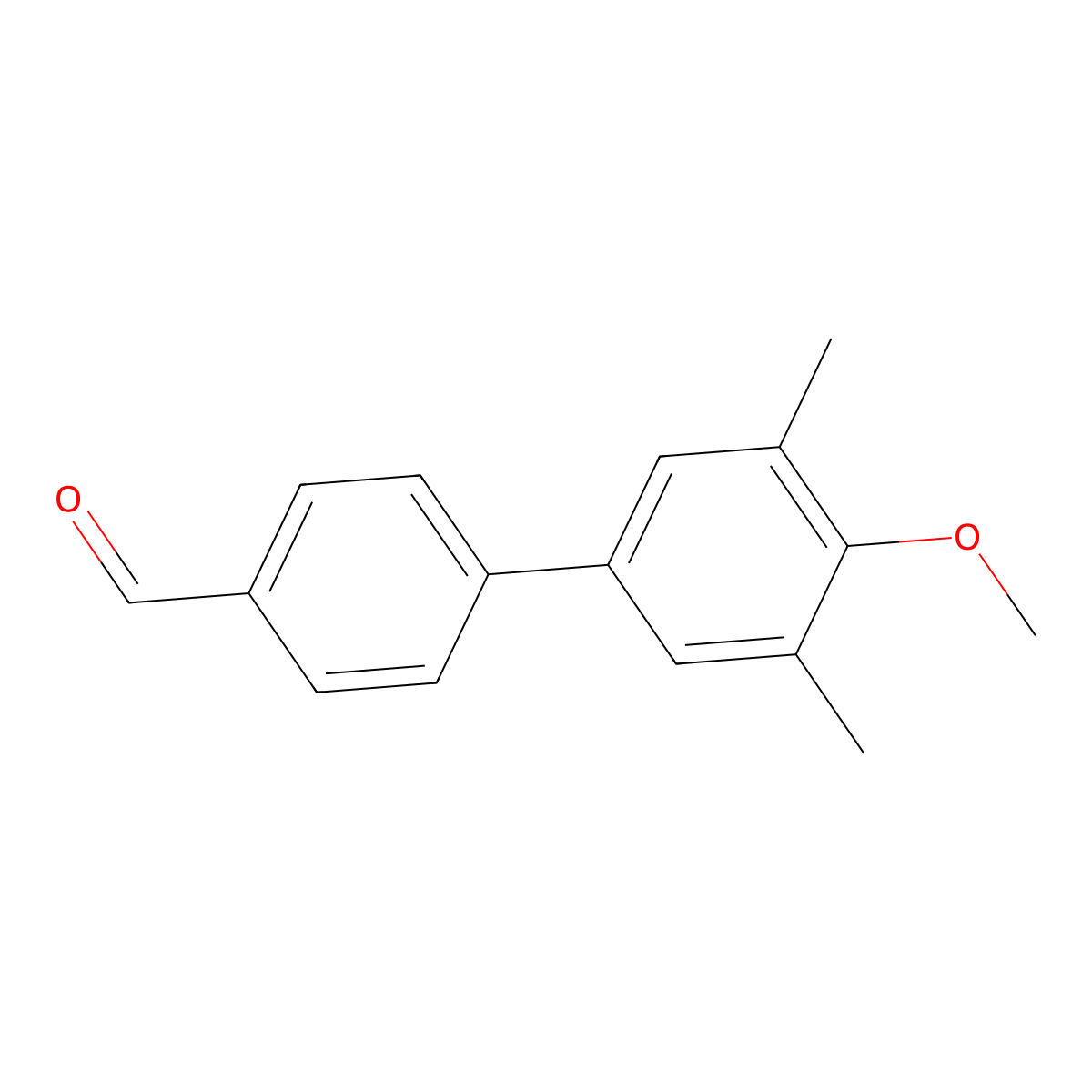 4'-Methoxy-3',5'-dimethyl-[1,1'-biphenyl]-4-carbaldehyde molecular structure, CAS 154657-70-2