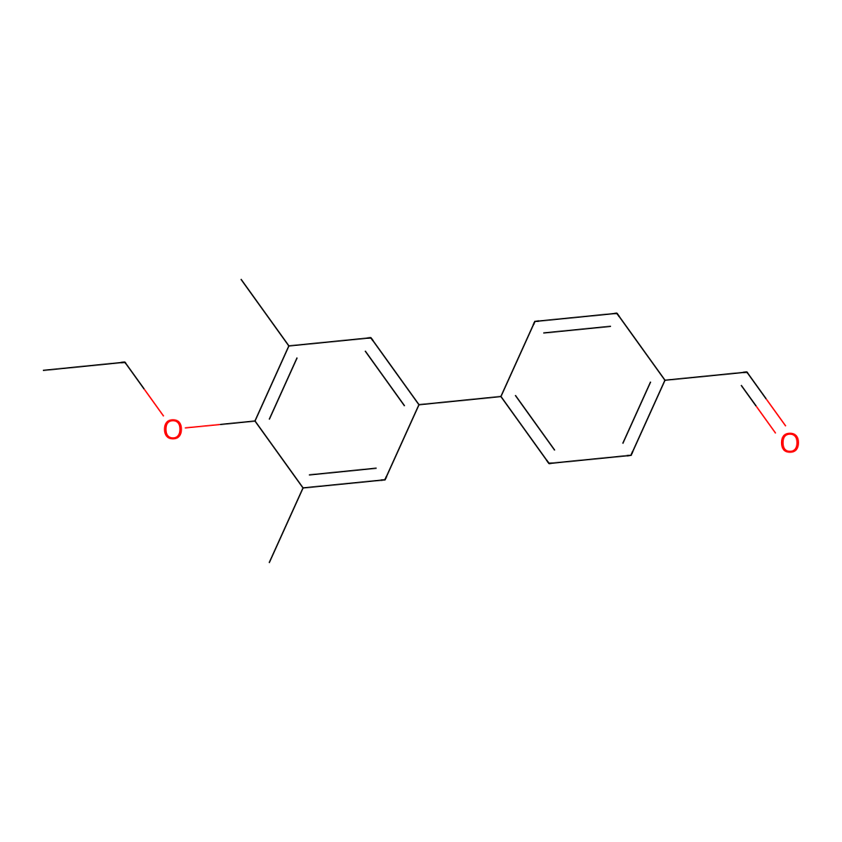 4'-Ethoxy-3',5'-dimethyl[1,1'-biphenyl]-4-carboxaldehyde molecular structure, CAS 154657-72-4