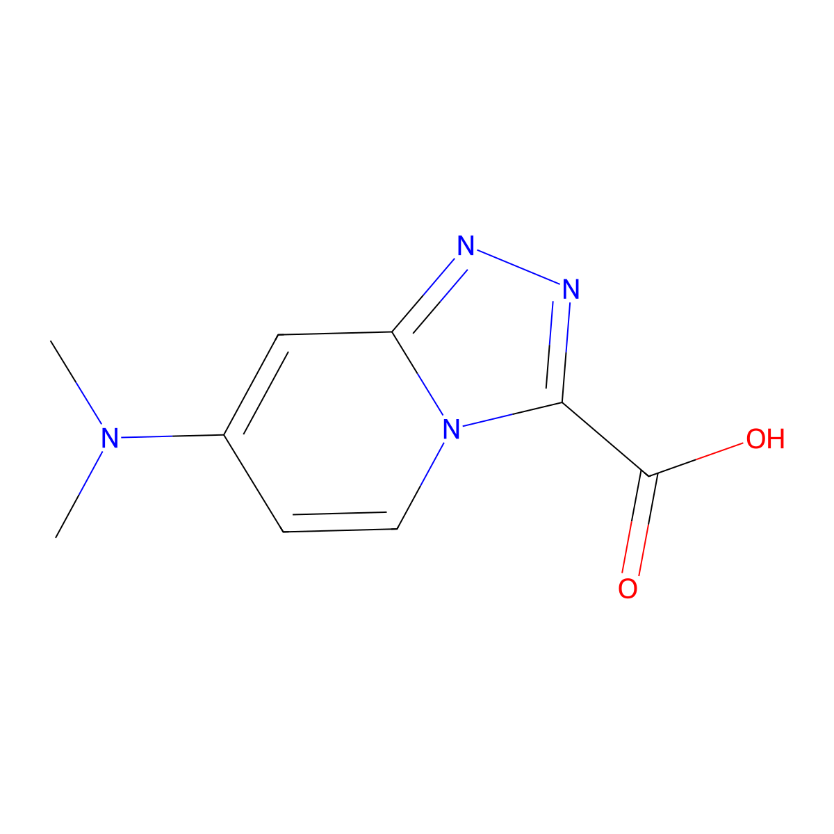 7-(Dimethylamino)-[1,2,4]triazolo[4,3-a]pyridine-3-carboxylic acid molecular structure, CAS 1546622-56-3