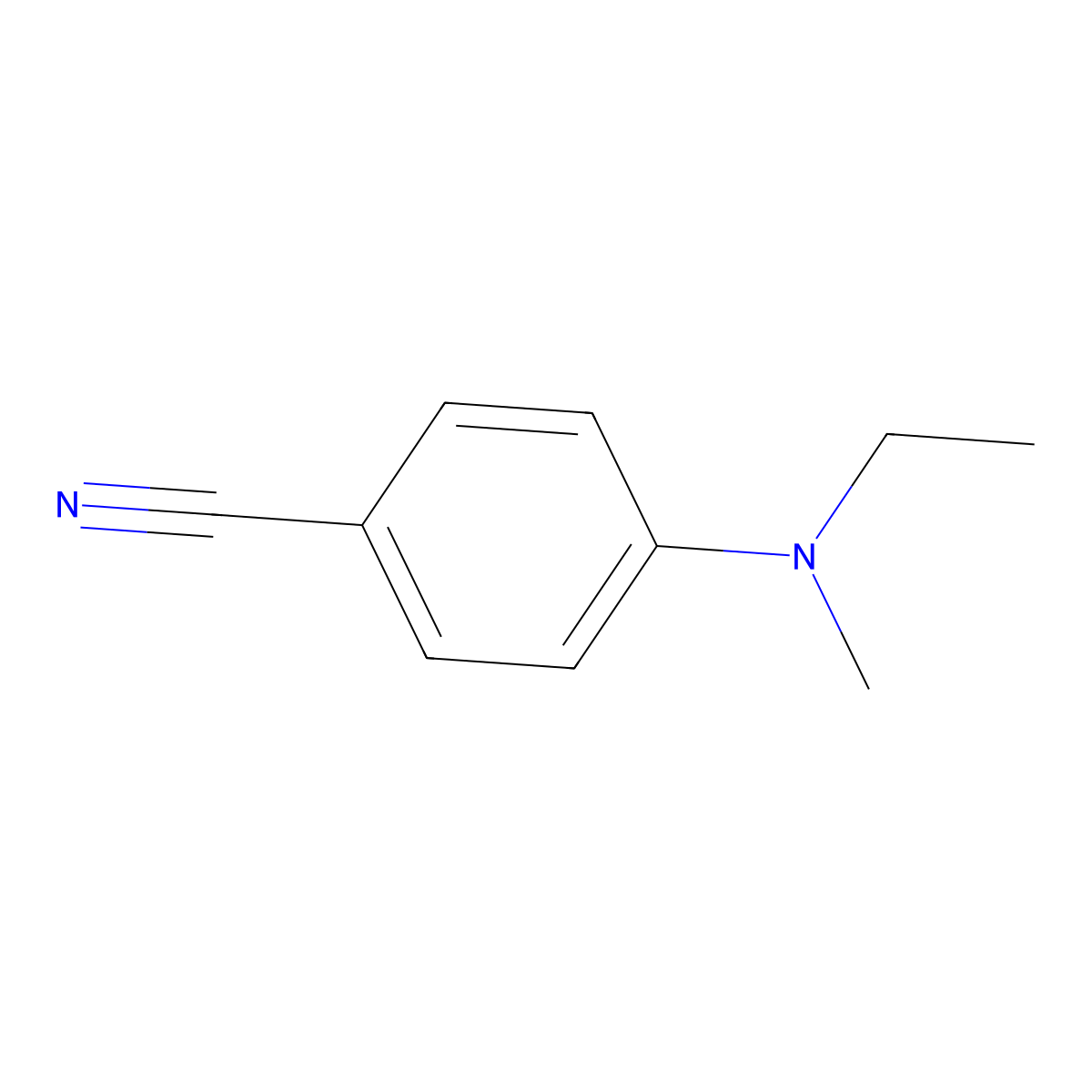 4-[Ethyl(methyl)amino]benzonitrile molecular structure, CAS 154667-33-1