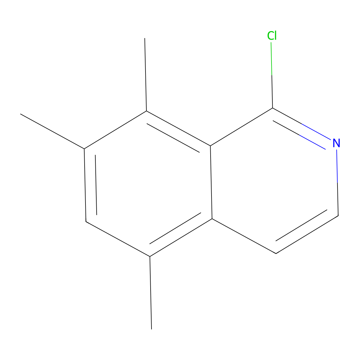 1-Chloro-5,7,8-trimethylisoquinoline molecular structure, CAS 1546686-13-8