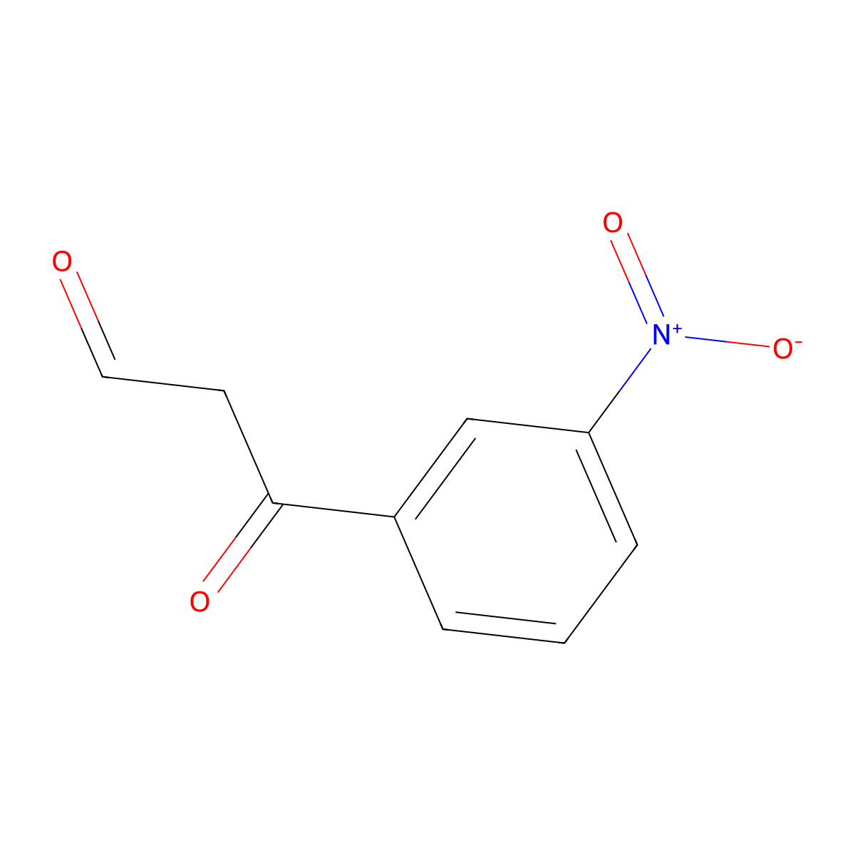 3-(3-Nitrophenyl)-3-oxopropanal molecular structure, CAS 154669-16-6