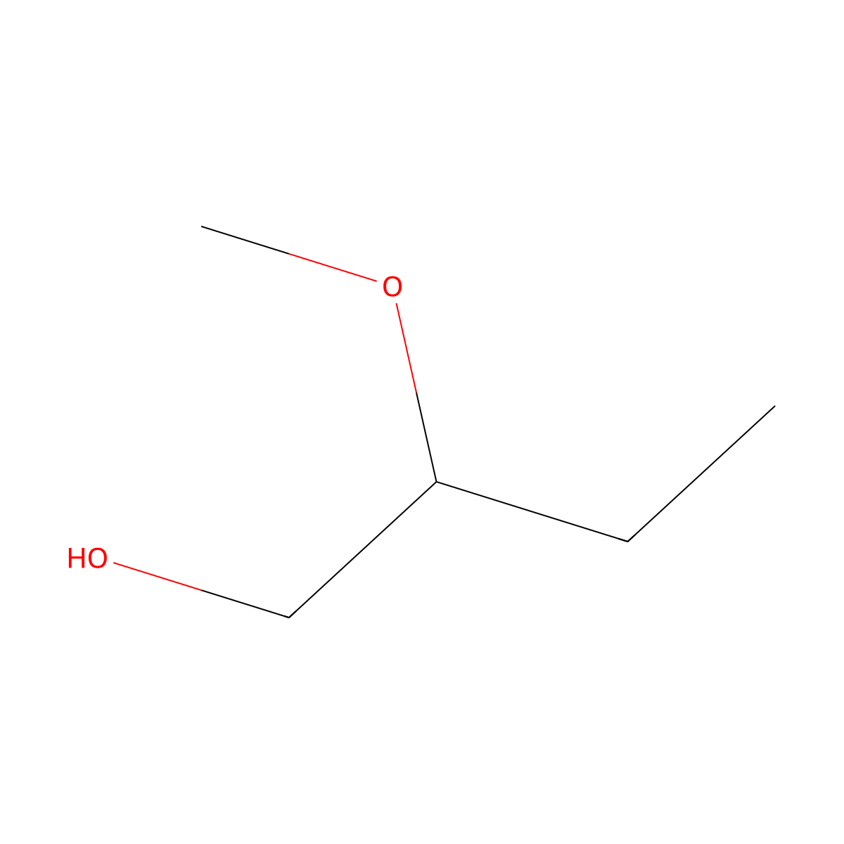 2-Methoxybutan-1-ol molecular structure, CAS 15467-25-1