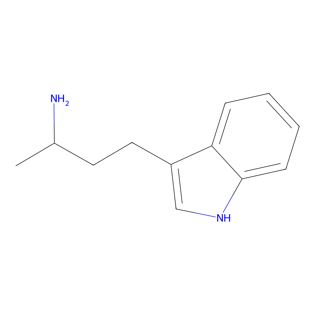 4-(1H-indol-3-yl)butan-2-amine molecular structure, CAS 15467-30-8