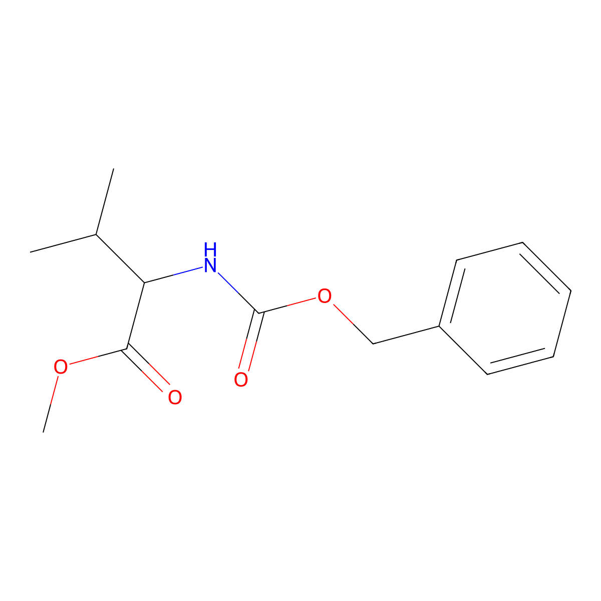 N-Benzyloxycarbonyl D-Valine Methyl Ester molecular structure, CAS 154674-67-6