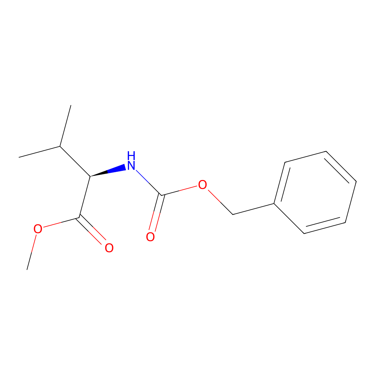 N-Benzyloxycarbonyl D-Valine Methyl Ester molecular structure, CAS 154674-67-6