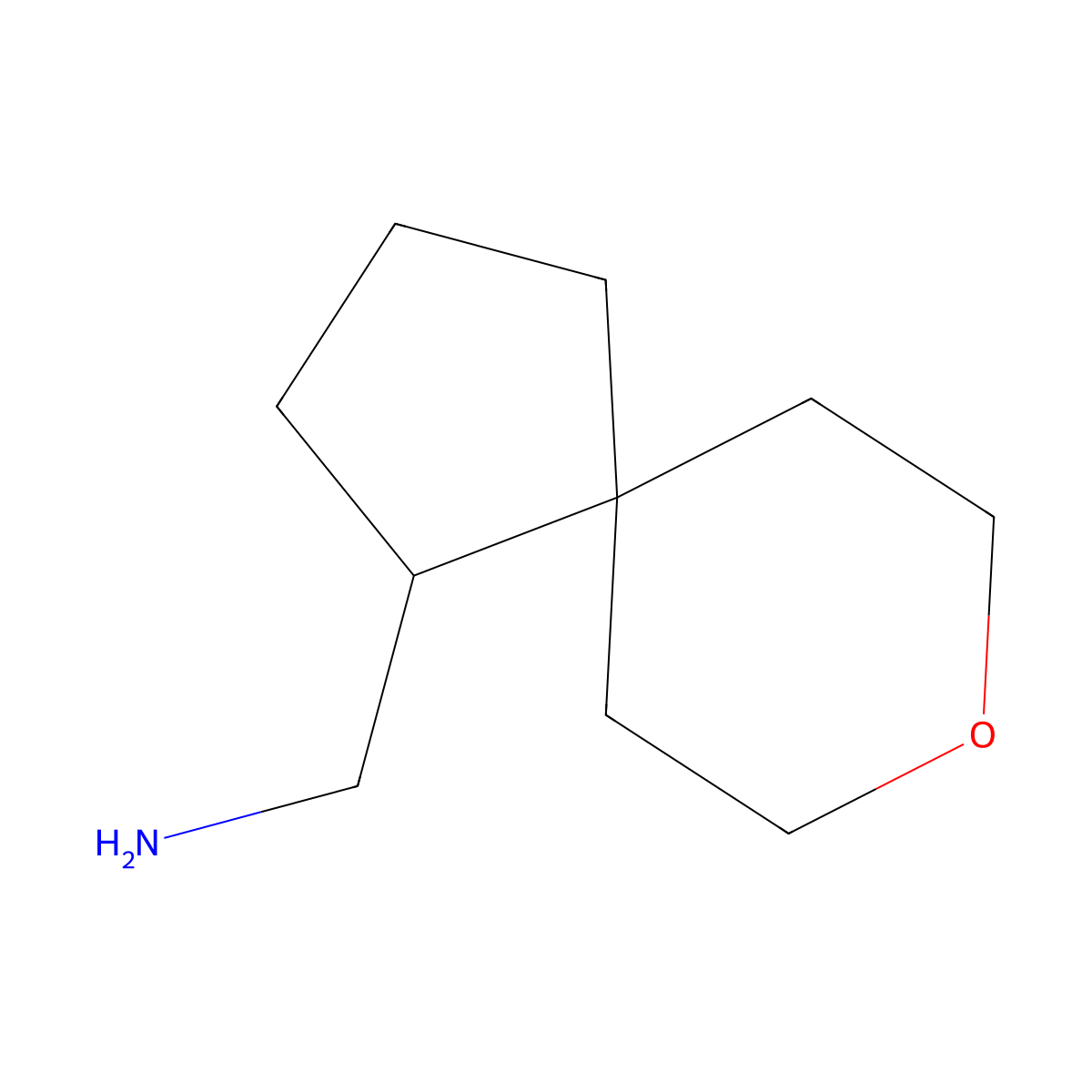 {8-Oxaspiro[4.5]decan-1-yl}methanamine molecular structure, CAS 1546741-05-2