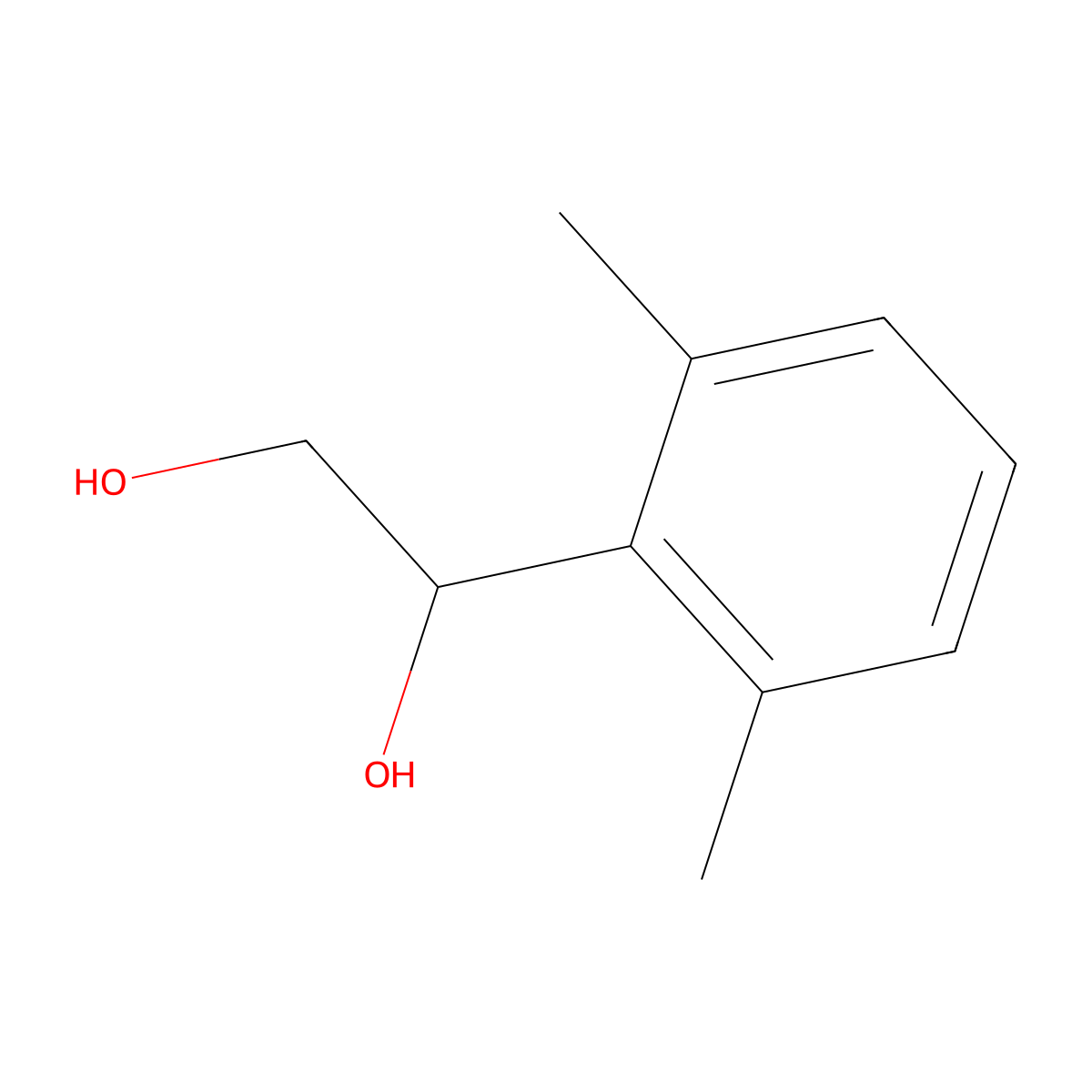 1-(2,6-Dimethylphenyl)ethane-1,2-diol molecular structure, CAS 1546780-36-2