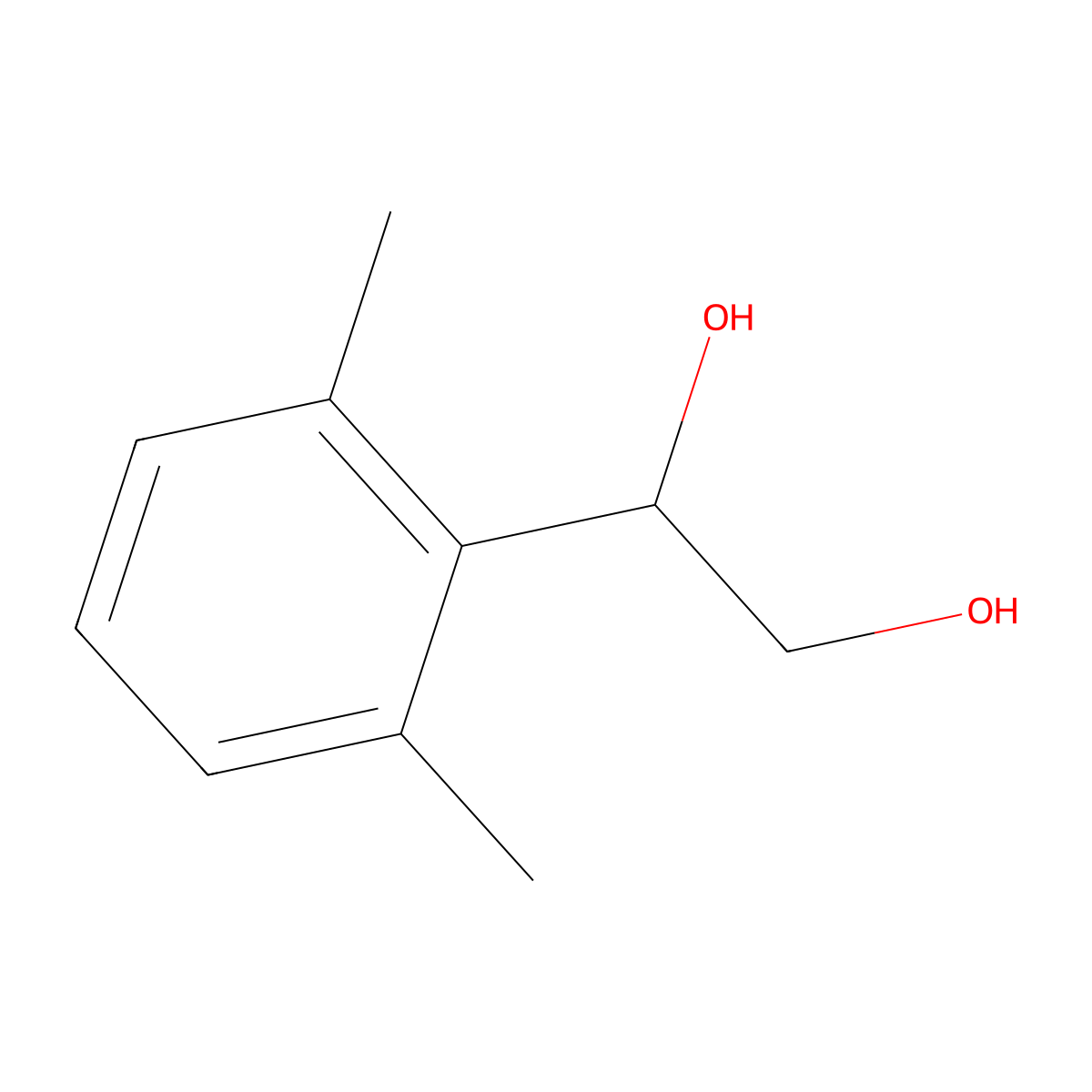 1-(2,6-Dimethylphenyl)ethane-1,2-diol molecular structure, CAS 1546780-36-2