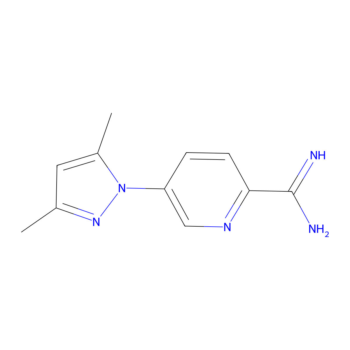 5-(3,5-Dimethyl-1H-pyrazol-1-yl)pyridine-2-carboximidamide molecular structure, CAS 1546795-68-9