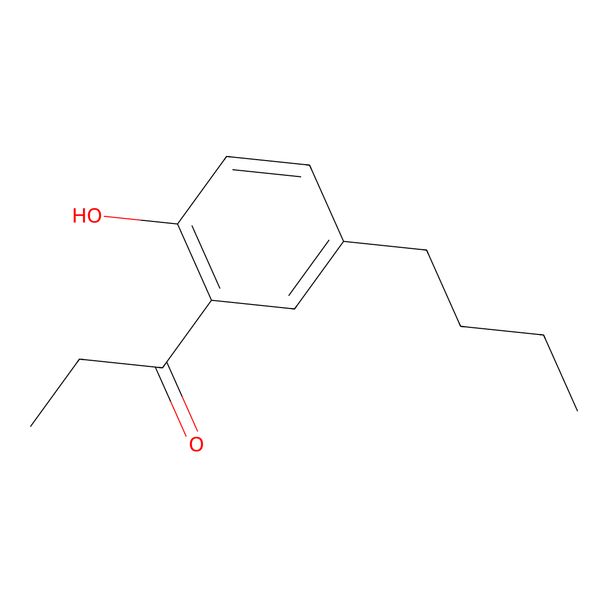 1-(5-Butyl-2-hydroxyphenyl)propan-1-one molecular structure, CAS 1546842-97-0