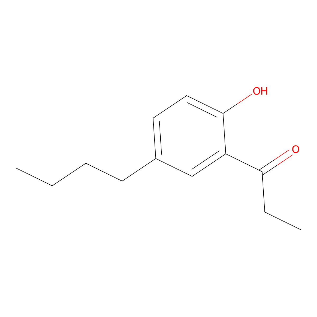 1-(5-Butyl-2-hydroxyphenyl)propan-1-one molecular structure, CAS 1546842-97-0